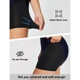 thumbnail image 3 of BALEAF Women's Swim Skirt Bottoms High Waisted Modest Bathing Suit Skirt Tummy Control Tankini Swimsuits Skort with Pocket Liner Swimming Bottoms for Women Dark Blue 3XL, 3 of 6
