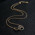 thumbnail image 2 of Collar con colgante conmemorativo para mascotas con estampado de pata de perro y gato, collar con corazón de amor, regalo para un nuevo dueño de perro, 2 of 5