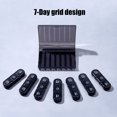 thumbnail image 7 of Joernso Weekly Pill Organizer Storage Box Food Grade BPA Free Large Capacity Multiple Compartments Dustproof Portable Travel Pill Box, 7 of 7