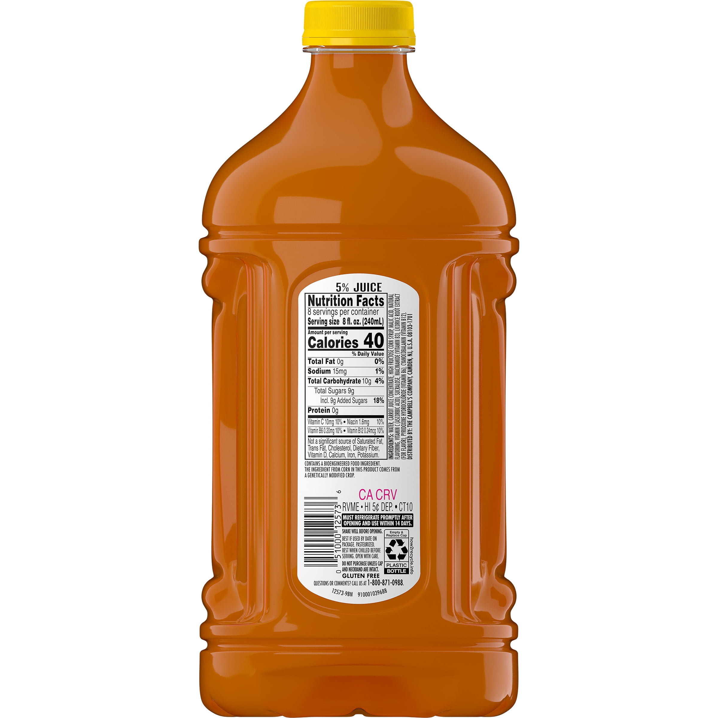 (4 pack) V8 Splash Tropical Blend Flavored Beverage, 64 fl oz Bottle