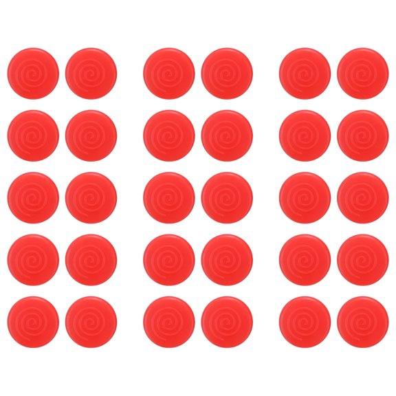 Uxcell 15 Pairs Glasses Ear Grip 13.7mm Anti Slip Eyeglass Ear Grip Doubel Holes Red