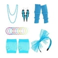 thumbnail image 2 of Conjunto de accesorios para disfraces de niñas, , conjunto de fiesta elegante, conjunto de guantes, pulsera para fiesta temática, decoración de Azul claro Yinane none, 2 of 8