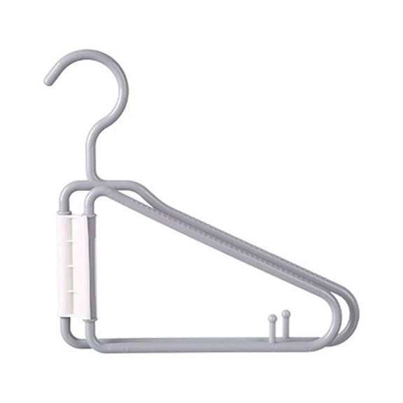 Qholemyo Foldable Hanger Plastic Folding Storage Hanger Home Storage Rack Clothes Hanger Hangers Closet Hanger