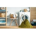 thumbnail image 2 of Ahgly Company Tapis de Zone Carré Lavable en Machine Orange Doré, 7 Pieds Carré, 2 of 7