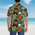 thumbnail image 6 of Haiem Balls Printed Hawaiian Shirt for Men - Men’s Casual Beach Summer Shirts - Stretch Fabric with Modern Fit-Large, 6 of 9