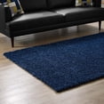 thumbnail image 5 of Enyssa Solid 8x10 Shag Area Rug - Navy, 5 of 6