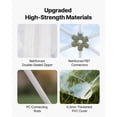 thumbnail image 5 of KFFKFF Outdoor Garden Dome, 15 x 9.5 ft Clear Bubble Tent for 10-14 People, Weather-Resistant Geodesic Greenhouse with Window, PVC Dome Tent for Patios, Camping, Parties, and Weddings, 5 of 9