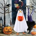 thumbnail image 5 of Gallickan Halloween Porch Decoration, Pumpkin and Ghost Goose Lawn Figure, Spooky Yard and Garden Decor for Fall Holiday Party, White, 5 of 6