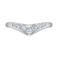 thumbnail image 3 of 1/4 Carat Diamond Wedding Anniversary Ring in 14K White Gold(Ring Size 8) (I1-I2 Clarity), 3 of 5