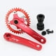 thumbnail image 2 of Juego de bielas de bicicleta 104BCD BMX Soporte inferior de bicicleta 170 Red_36T Sunnimix Brazo de manivela de bicicleta plegable, 2 of 8