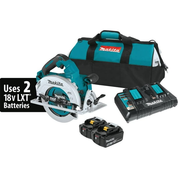 Sierra circular Makita XSH06PT 18V X2 LXT® Litio-Ion 5.0Ah