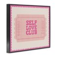 thumbnail image 2 of Stupell Industries Traditional Self Love Club Retro Ticket Black Framed Giclee Art, 14 x 11, by Lil' Rue, 2 of 8