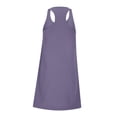 thumbnail image 6 of Afdoent Womens Dresses Athletic Mini Dress Neck Casual Summer Sleeveless Romper Dresses Tennis Workout Outfits Boho Beach Dress, 6 of 7