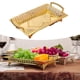 thumbnail image 4 of Plato de fruta de aleación, soporte de exhibición para almacenamiento de alimentos, encimera de cocina para el hogar Dorado 41x25cm, 4 of 8