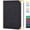 Black, variant on ROBCURSE A5 Spiral Notebook, 300 Pages/150 Sheets College Ruled Notebook Journal, 100GSM Thick Paper, Vintage Faux Leather Cover with Tree of Life Print, 5.8" X 8.2", for Writing and Taking Notes