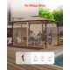 thumbnail image 5 of VEVOR Malla de repuesto para cenador de patio exterior de 3 x 3,6 x 2,2 m (solo red), 5 of 9