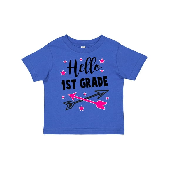 Inktastic Hello 1st Grade with Arrows and Stars Girls Toddler T-Shirt