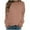 Brown, variant on Jsaierl Sweatshirt for Women Cute Solid Color Print Sweatshirts Round Neck Casual Pullover Tops Oversized Long Sleeve Shirts Womens Sweatshirts Under $5