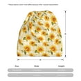 thumbnail image 3 of Hirioo Light Yellow Plaid Sunflower for Multifunction Beanie Hat for Men and Women Unisex for Winter Sports, Outdoor Activities, and Daily Wear, 3 of 8