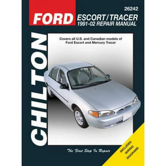 Ford Escort/Tracer Chilton Repair Manual for 1991-02 covering all models of Ford Escort and Mercury Tracer ^