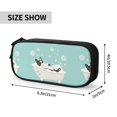 thumbnail image 3 of Uemuo French Bulldog Taking a Bath Printed Pencil Pen Case, Portable Pencil Pouch with Zipper, Compact Stationery Bag Makeup Bag, Pencil Bag for Home Office, 3 of 9