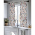 thumbnail image 5 of Vintage Spring Floral Sheer Curtains 54 Inch Length 2 Panels Set for Living Room/Bedroom, Farmhouse Flowers Blue Vintage Kitchen Curtains Grommet Semi-Sheer Curtains Window Treatments 42"x54"x2, 5 of 7