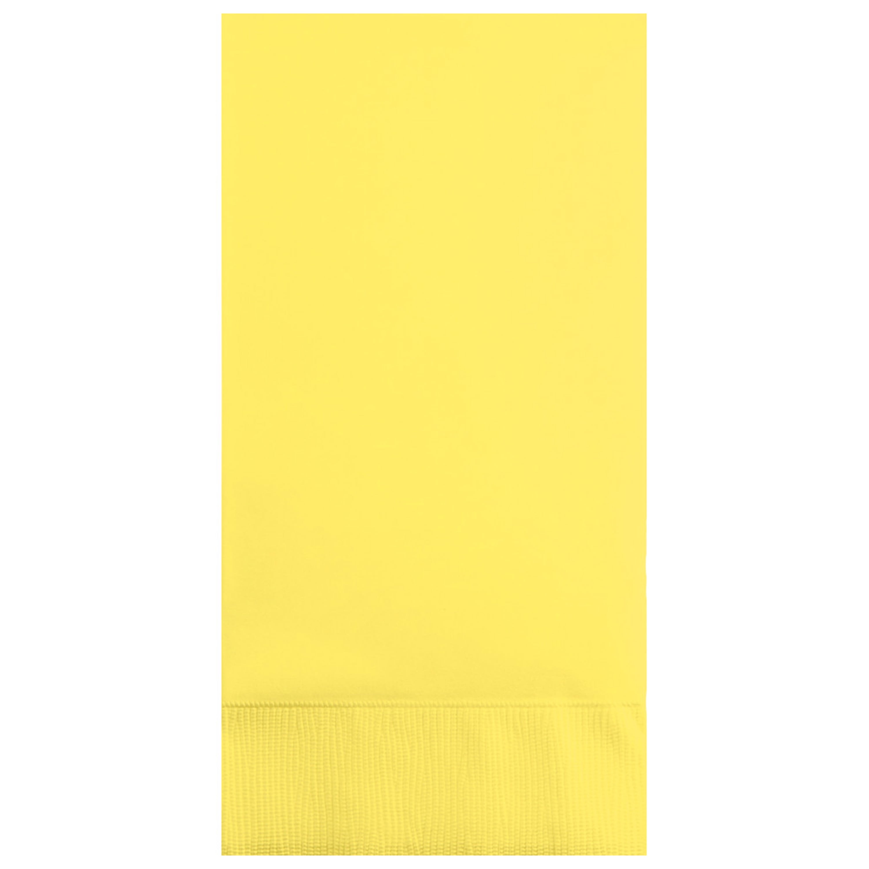 Mimosa Yellow Paper Guest Towels 48 Count for 24 Guests