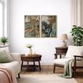 thumbnail image 5 of Framed Canvas Wall Art Set of 2 Abstract Country Landscape Prints for Living Room Decoration - 16"x24"x2 NATURAL, 5 of 8