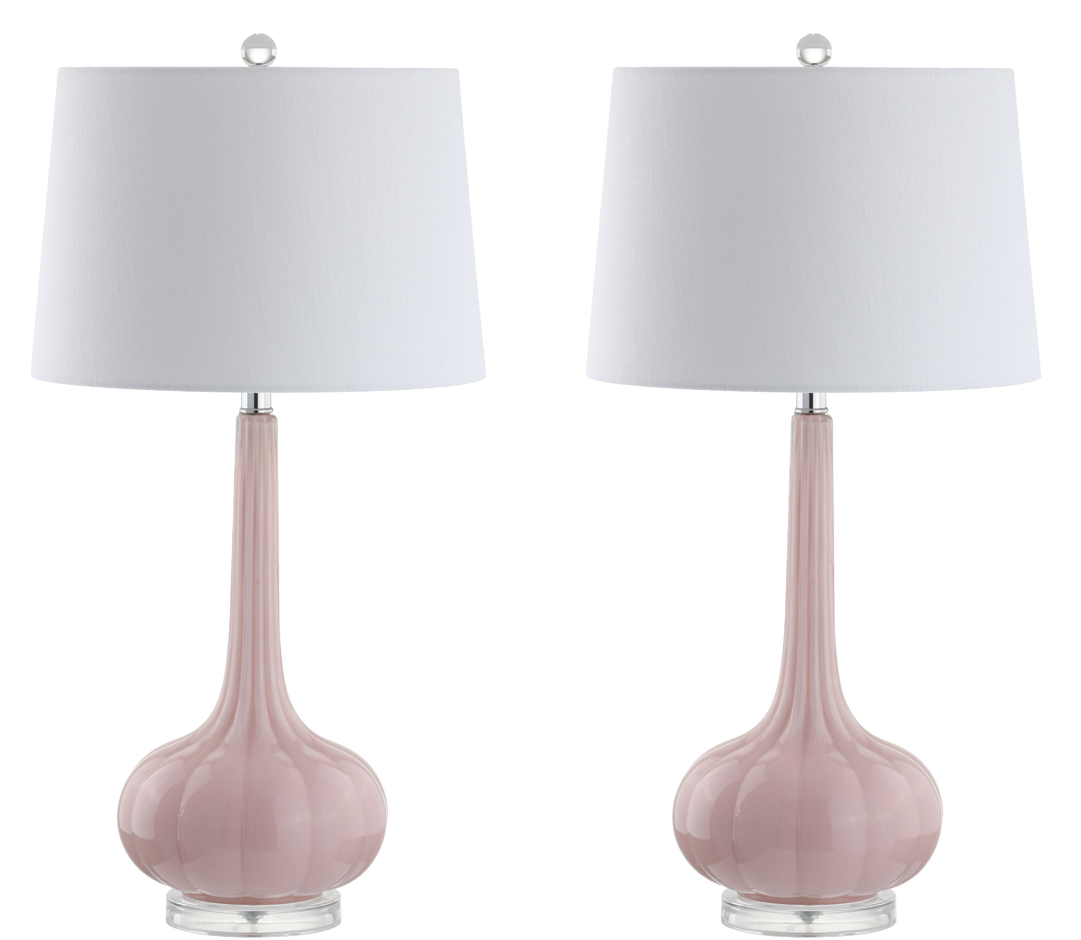 crystal teardrop table lamp
