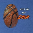 thumbnail image 3 of Wild Bobby, Basketball Fingerprint It's In My DNA, Sports, Men Premium Tri Blend Tee, Vintage Royal, Medium, 3 of 5