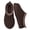 Coffe, variant on Litfun Genuine Suede Slippers for Women Cozy Winter House Shoes Fuzzy Memory Foam House Slippers, Chestnut