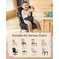 thumbnail image 4 of Asiento elevador HOMEAL para silla de cocina con respaldo gris oscuro, 4 of 8