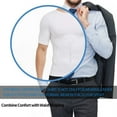 thumbnail image 6 of Men's Compression Shirt Undershirt Slimming Tank Top Workout Vest Abs Abdomen Slim Body Shaper, 6 of 7