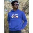 thumbnail image 2 of Stay Home Corgi And Coffee Hoodie Men -Image by Shutterstock, Male Small, 2 of 4