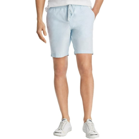 The Men's Store Mens Dock Poplin Casual Shorts Blue 32