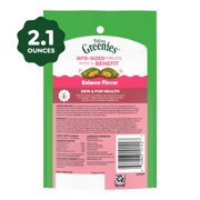 Greenies Feline Smartbites Salmon Flavor Skin & Fur Health Cat Treats, 2.1 oz Pack