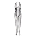 thumbnail image 4 of 4 Sets Sultry Fishnet Bodystockings, Hollow Out Sleeveless Open Crotch Jacquard Bodystocking, Women's Lingerie & Underwear, 4 of 5