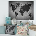thumbnail image 1 of Designart Ancient Map of The World IX Canvas Wall Art, 1 of 4
