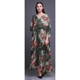 thumbnail image 2 of Bimba Kaftan Long de Plage à Fleurs pour Femmes, Tenue de Plage, Couvre-Maillot de Bikini, Robe Maxi - 4X-5X, 2 of 5