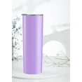 thumbnail image 5 of Onebttl 20oz Skinny Stainless Steel Tumbler with Straw Lid-Light  Purple, 5 of 5