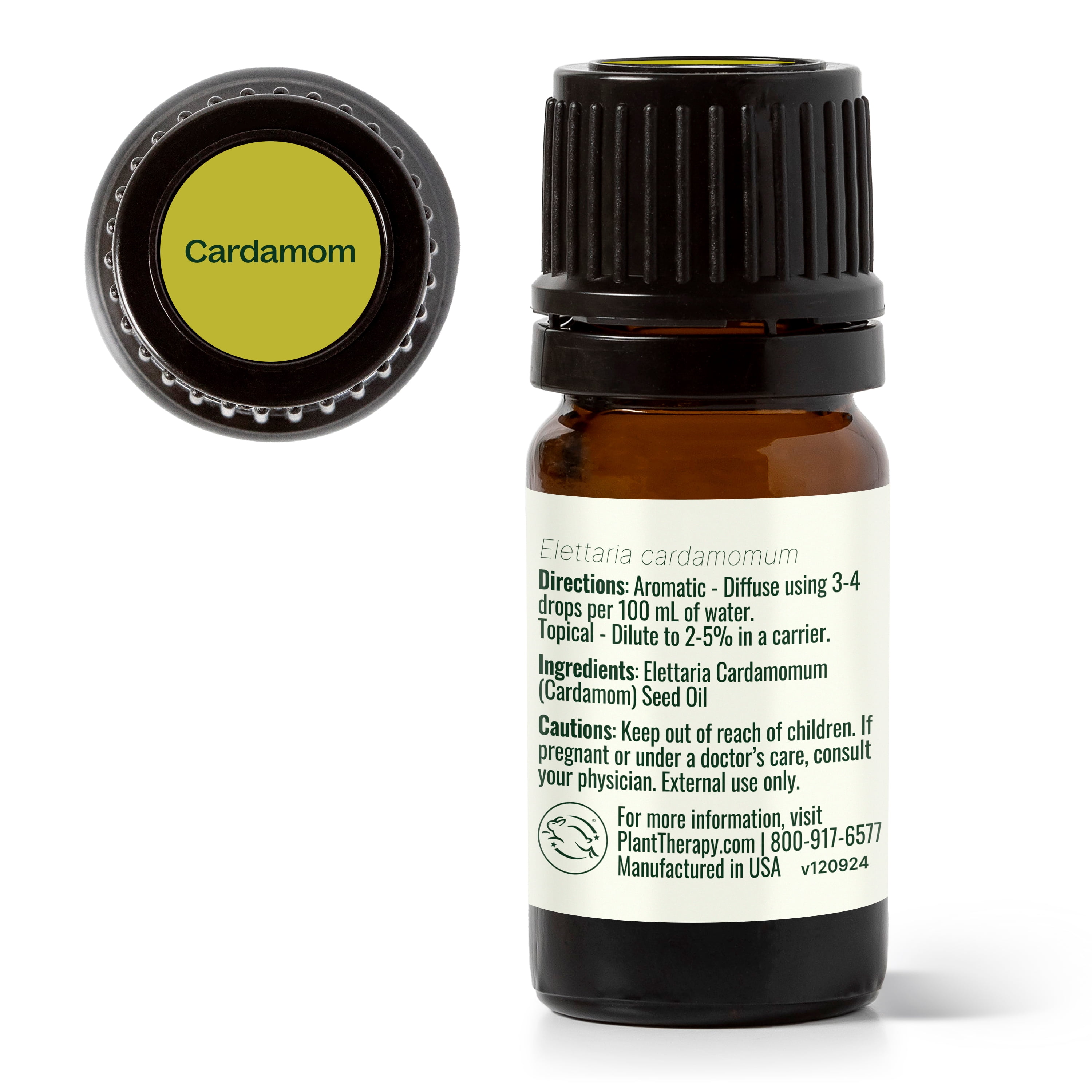 Plant Therapy Cardamom Essential Oil 5 mL (1/6 oz) 100% Pure, Undiluted