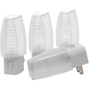 4-Pack LED Plug-In Night Light, Warm White