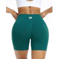 thumbnail image 5 of NELEUS Womens Workout Shorts High Waist Athletic No Front Seam Scrunch Butt Yoga Shorts 1 Pack, Dark Green, US Size L, 5 of 7