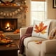 thumbnail image 4 of Thanksgiving Pillow Covers 17.7x17.7 Inches Fall Pumpkin Decorative Pillow Cases With Soft Fabric Hidden Zipper For Home Decor, 4 of 6