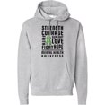 thumbnail image 2 of Inktastic Mental Health Awareness Strength Support Love Adult Hoodie Sweatshirt, 2 of 4