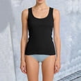 thumbnail image 6 of BILIKEYU Womens Sleeveless Scoop Neck Tank Top Ribbed Fitted Summer Basic Slim Cute Tops Casual Basic Slim Fitted Racerback Workout Going Out Shirts, Black, 6 of 9