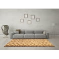 thumbnail image 3 of Ahgly Company Indoor Square Abstract Brown Contemporary Area Rugs, 7' Square, 3 of 4