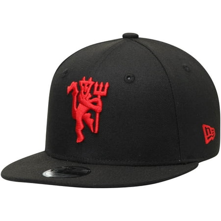 Youth New Era Black Manchester United 9FIFTY Snapback Adjustable Hat - OSFA