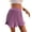 Purple, variant on Aayomet Skirts For Women Women's Stretchy Pencil Skirt Side Pleated Business Skirts with Belt,Gray M