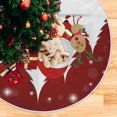 thumbnail image 5 of GZHJMY Christmas Christmas Tree Skirt Home Decoration Large Round Christmas Tree Skirt for Holiday Party Home Christmas Day Ornaments, 47.2", 5 of 6